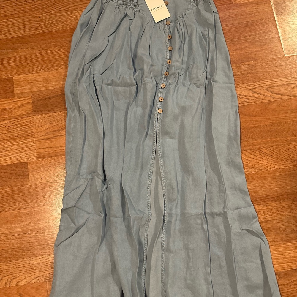 Denim Maxi Skirt